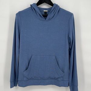Magaschoni Hooded Sweater‎ Womens SP Blue Soft Stretch Hoodie Casual